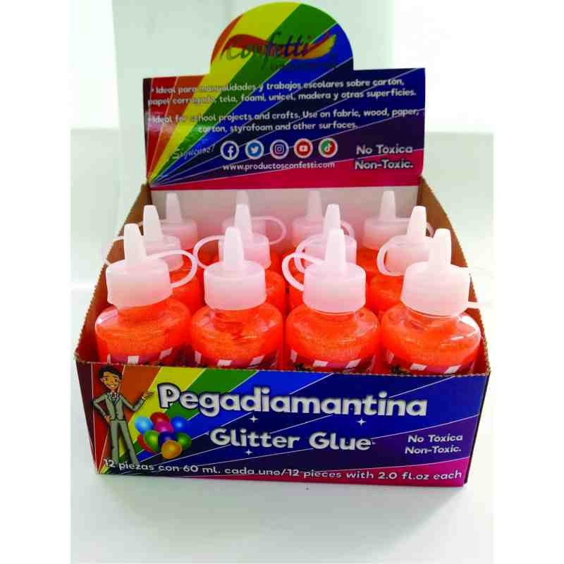 PEGAMENTO CDIAM. 60ML. CONFETTI NARANJA E12 C288