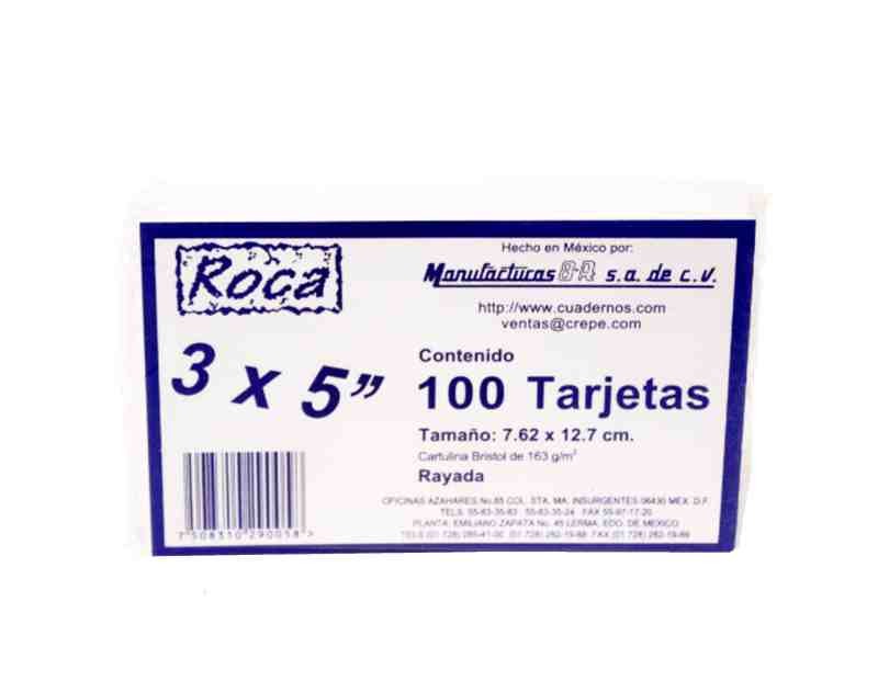 TARJETAS RAYADAS DIPAO 3X5 PAQUETE C100 C50