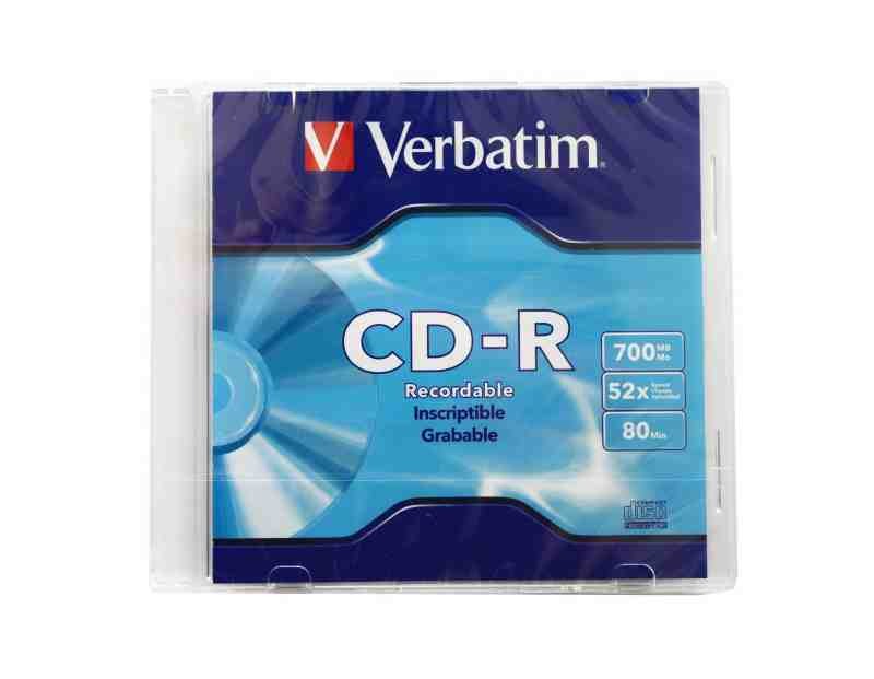 CD-R VERBATIM 52X 80MIN. 700MB. CAJA C1 E20 C100 94776