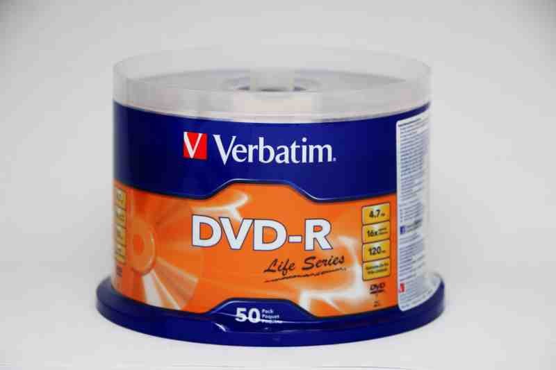 DVD-R VERBATIM 4.7GB 16X 120MIN. TORRE C50 9717697493