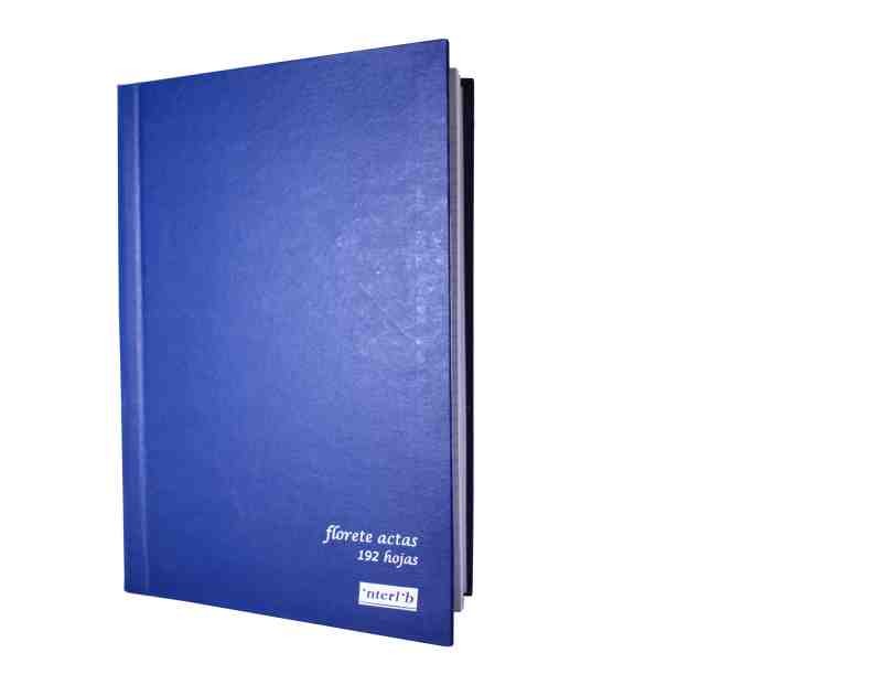 LIBRO FLORETE ACTAS AZUL INTERLIB FF.192H.E.5 C.25