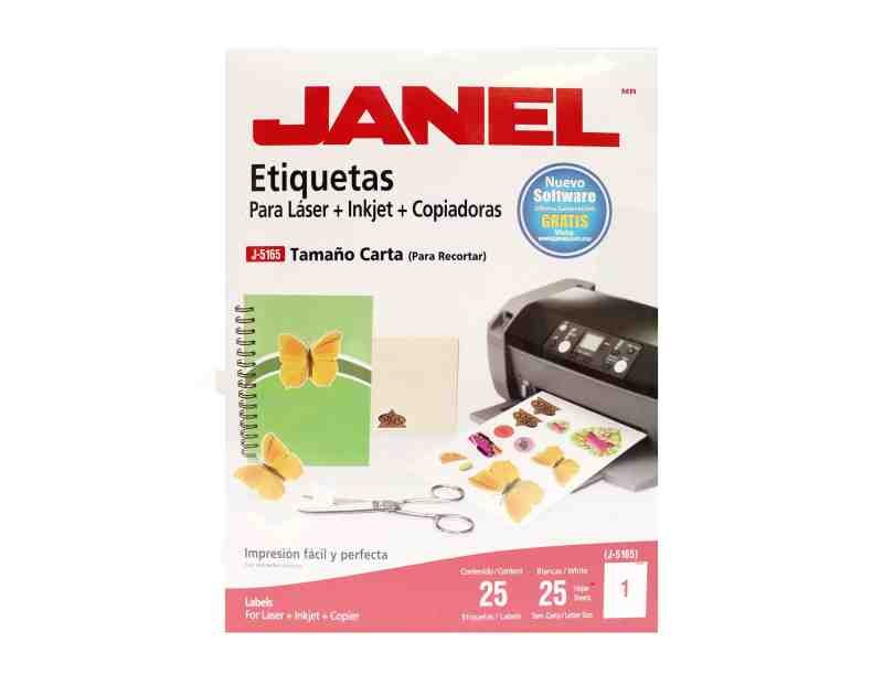 ETIQUETA PIMP. LASER JANEL CTA. PAQ.C25H. C.20