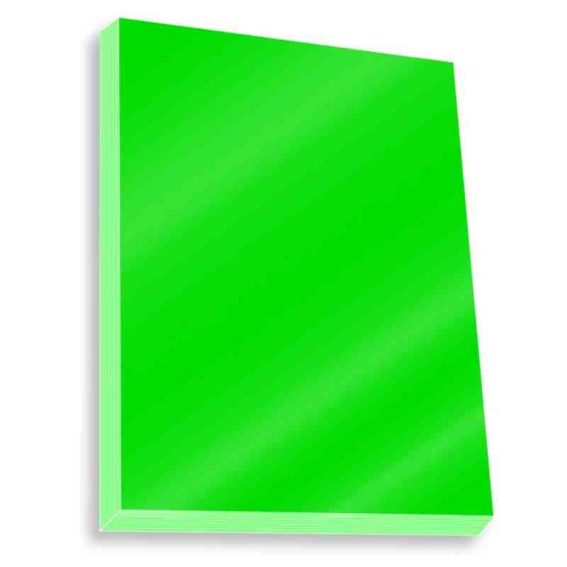 CARTULINA FLUOR. 65X49 CM. VERDE 9041949 47.5X66CM E.10