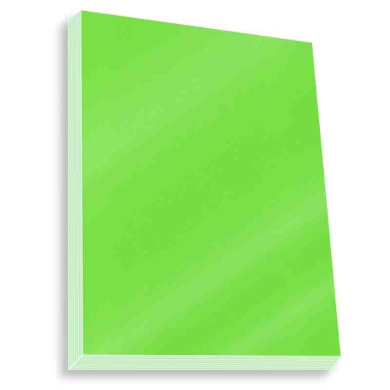 PAPEL LUSTRE SATINADO 49X66 CM. VERDE MANZANA 420 25500