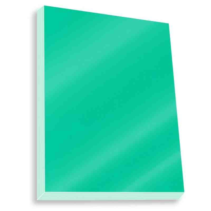 PAPEL LUSTRE SATINADO 49X66 CM. TURQUESA 431 E.25 C500