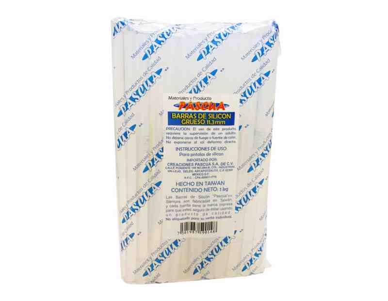 SILICON BARRA GRUESA 11MMX25CM. PASCUA KILO C41 PZ. APRO10