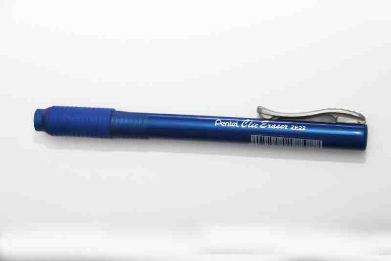 GOMA TLAPIZ CLICERASER ZE22C PENTEL B.AZUL E12 C576