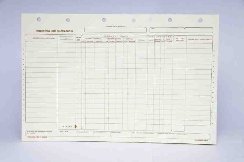 NOMINA DE SUELDOS 2009 PRINTAFORM OFI. 25H. E.3 C.24