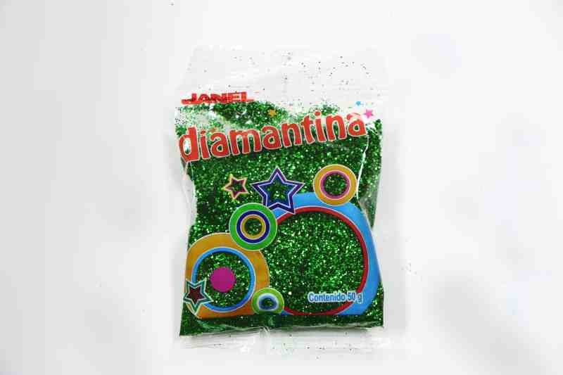 DIAMANTINA FINA BOL. 50G. 05 VERDE BANDERA E.20