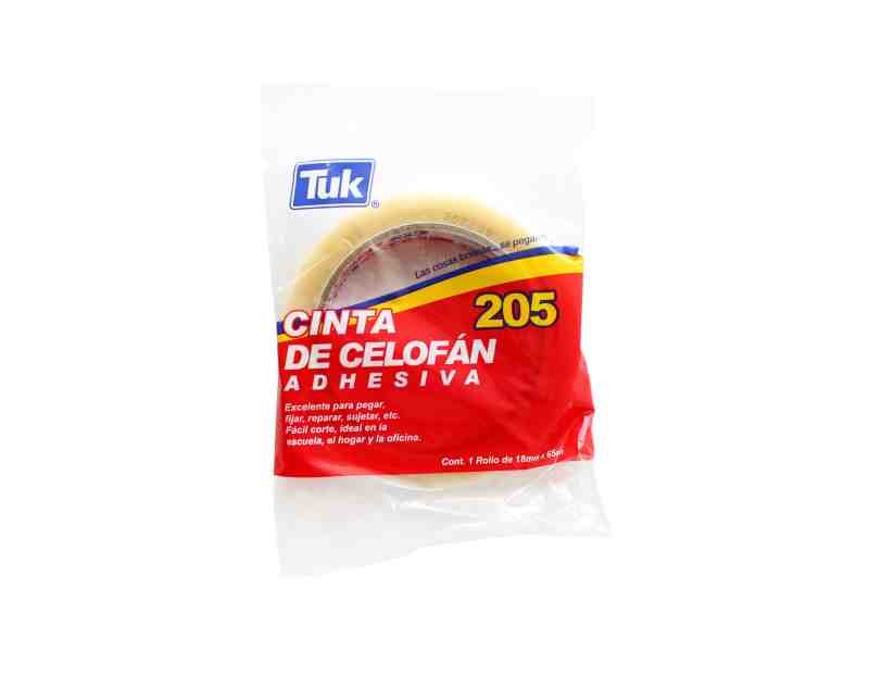 CINTA ADH. 18X65M. TRANSP. TUK 205 E.8 C.64