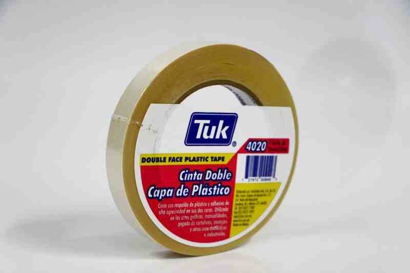 CINTA ADH. DOBLE CAPA PLAST. 18X50M. TUK 4020 C.48