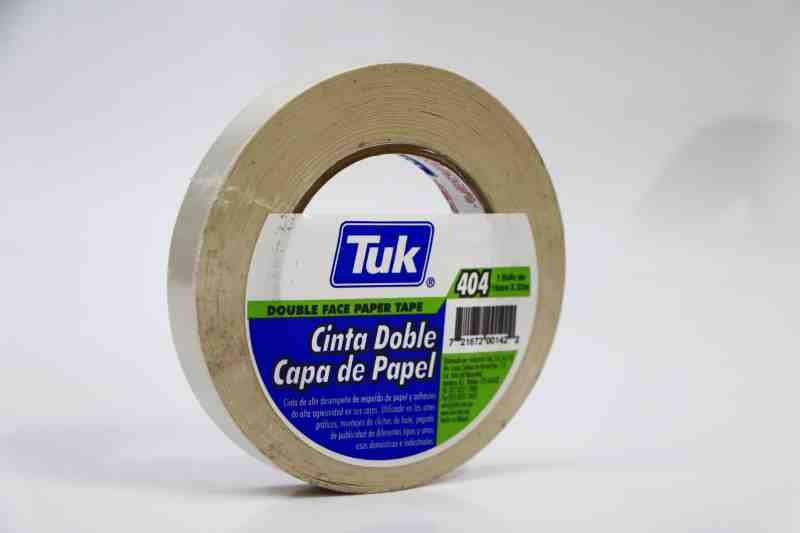 CINTA ADH. DOBLE CAPA PAPEL 18X33M TUK 404 C.48