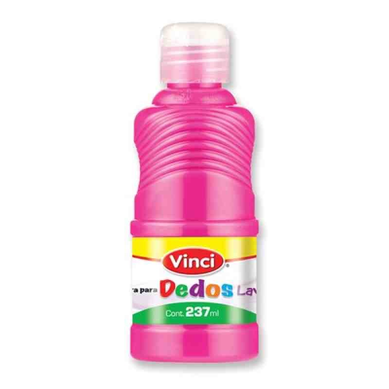 PINTURA DEDOS LAVABLE VINCI 237ML.MAGENTA E.6
