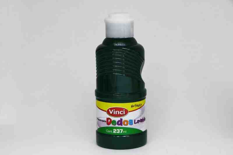 PINTURA DEDOS LAVABLE VINCI 237ML.VDE.E.6