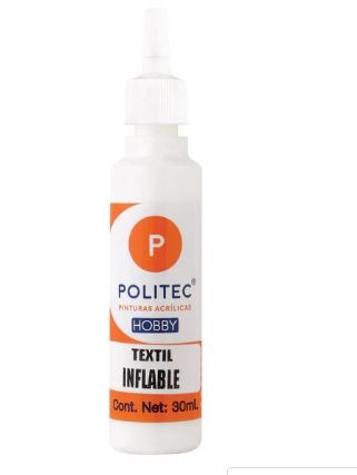PINTURA TEXTIL INFLABLE 30ML POLITEC BLANCO 436 E12 C240