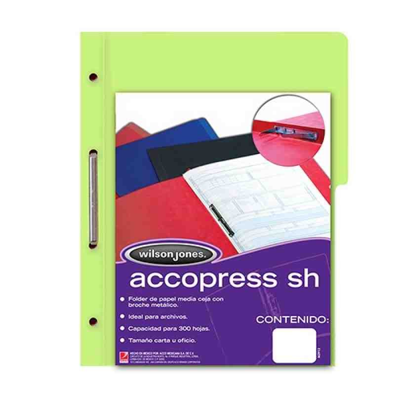 FOLDER CBROCHE OFI. VERDE CL. ACCOPRESS P-4569 C.140