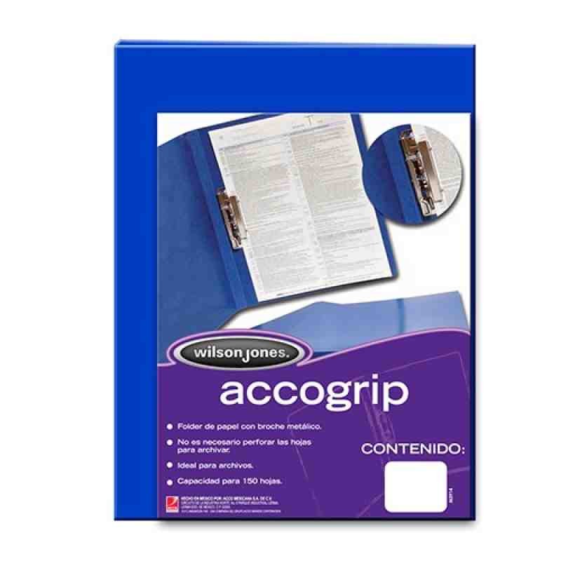 FOLDER CPALANCA OFI. AZUL OBS. ACCOGRIP P-0973 E.4 C.48