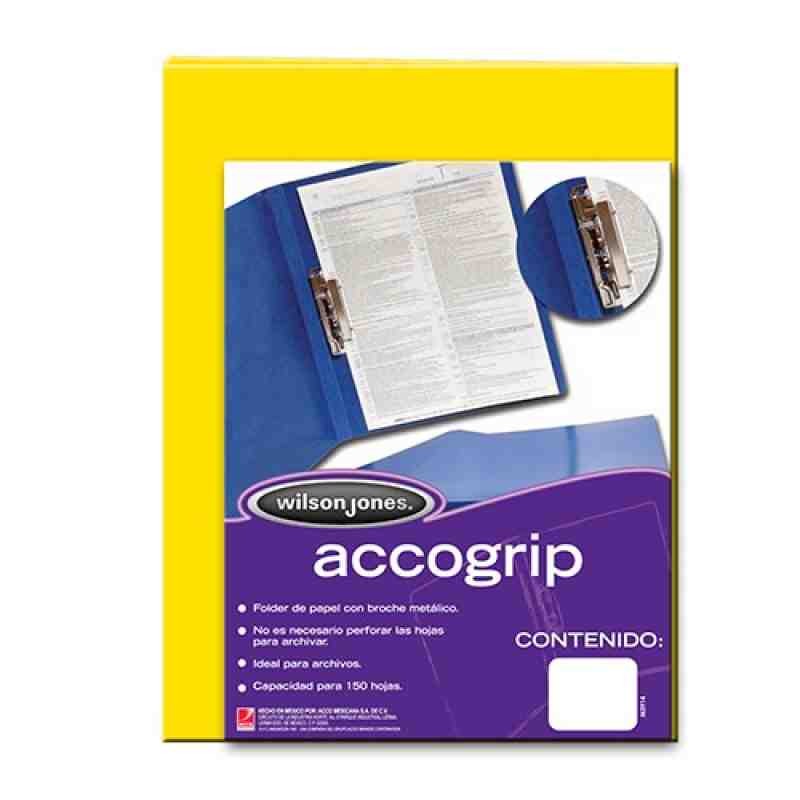 FOLDER CPALANCA OFI. AMARILLO ACCOGRIP P-0974 E.4 C.48