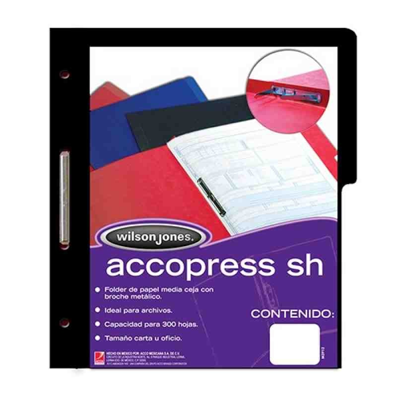 FOLDER CBROCHE CTA. NEGRO ACCOPRESS P-0943 E.10 C.90